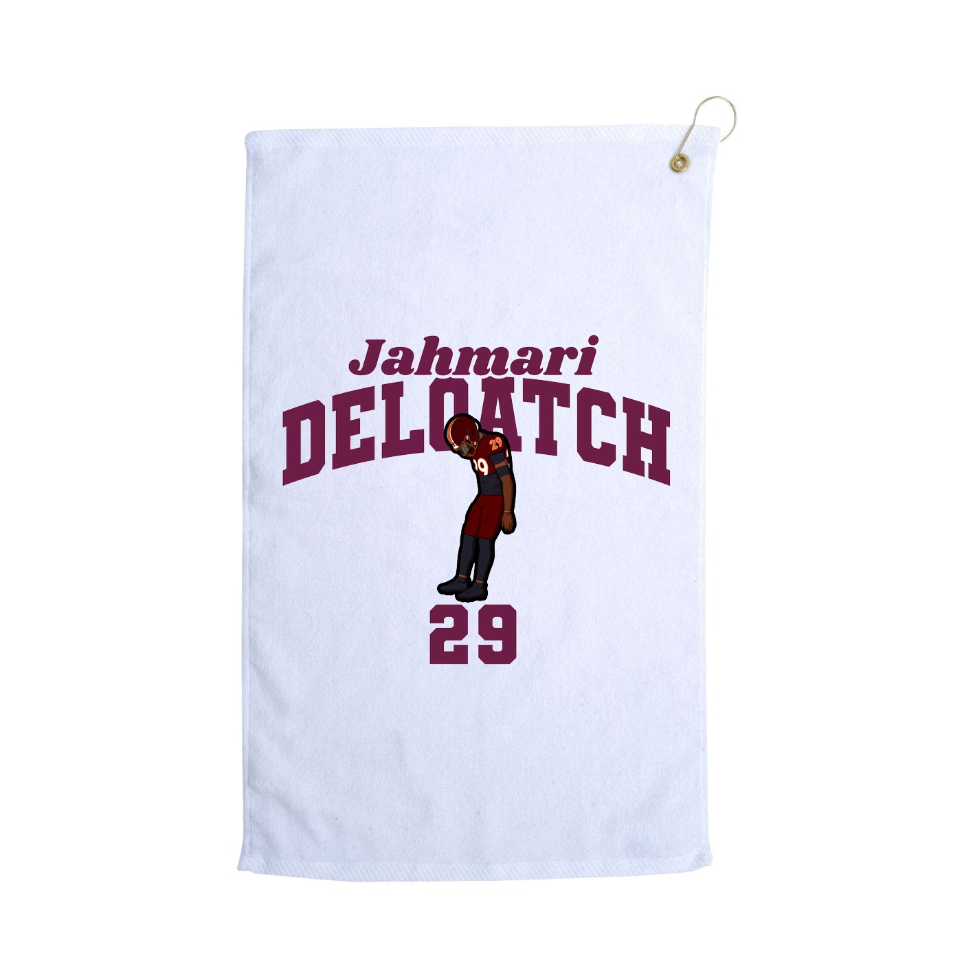 Golf Towel — Signature Arch in White