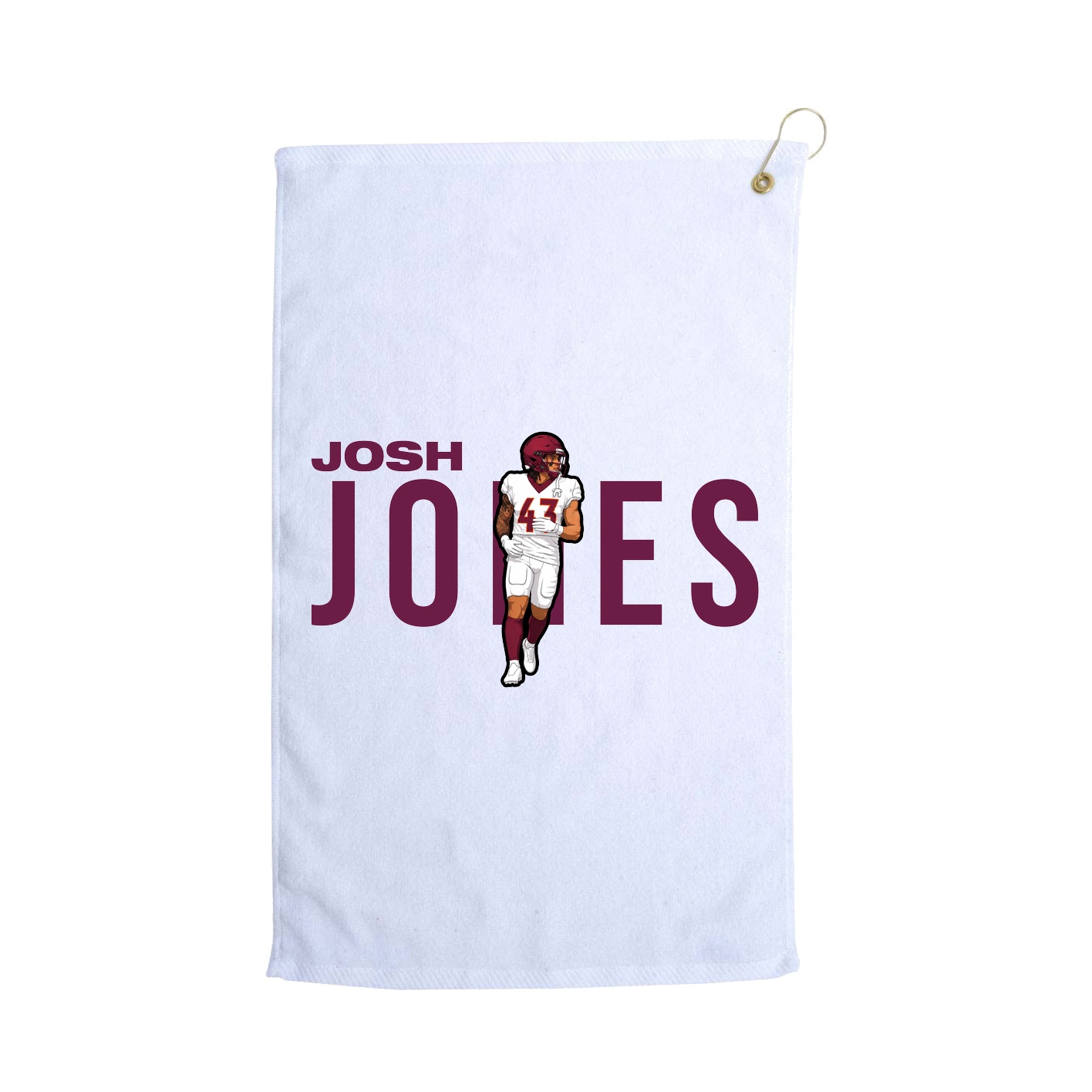 Golf Towel — Player Name in White