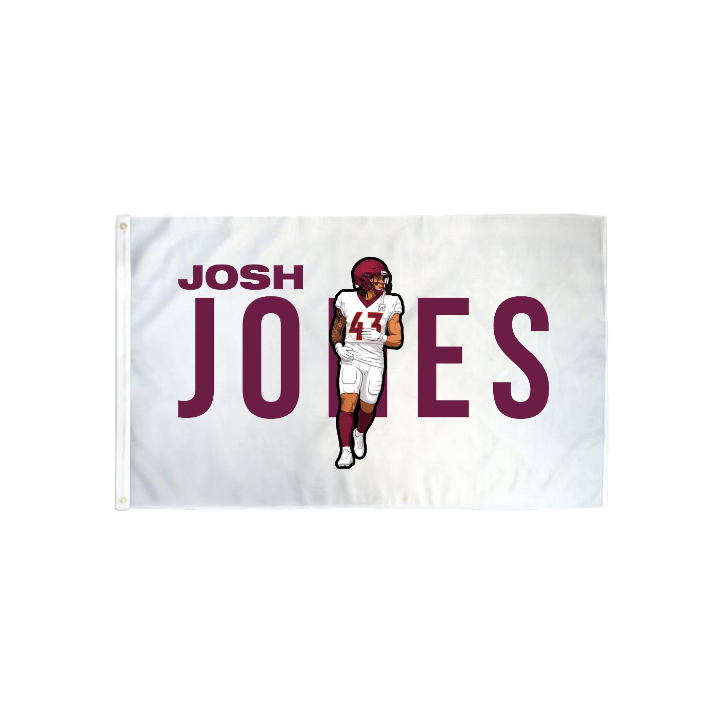 3x5 Flag — Player Name in Classic