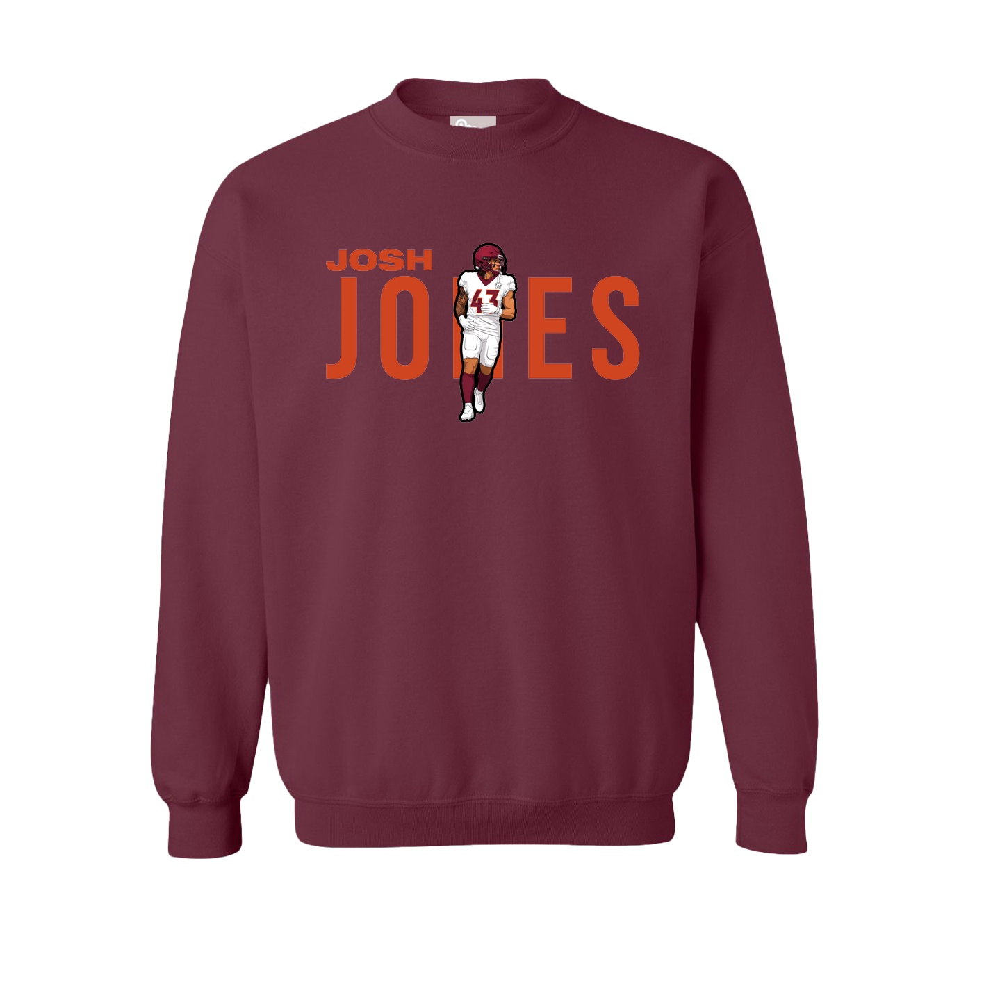 Fleece Crew — Player Name in Maroon