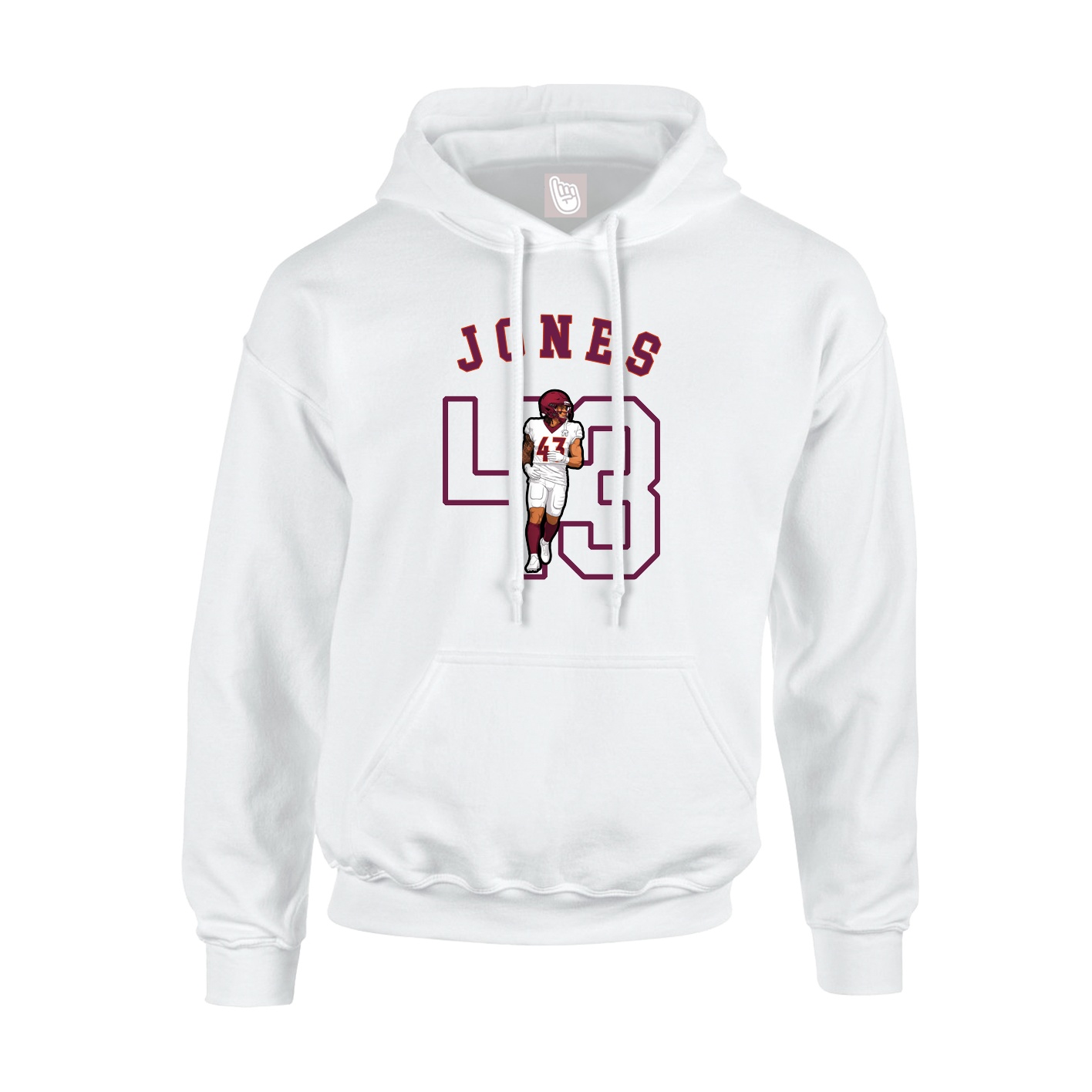 Hoodie — Shirsey Arch in White
