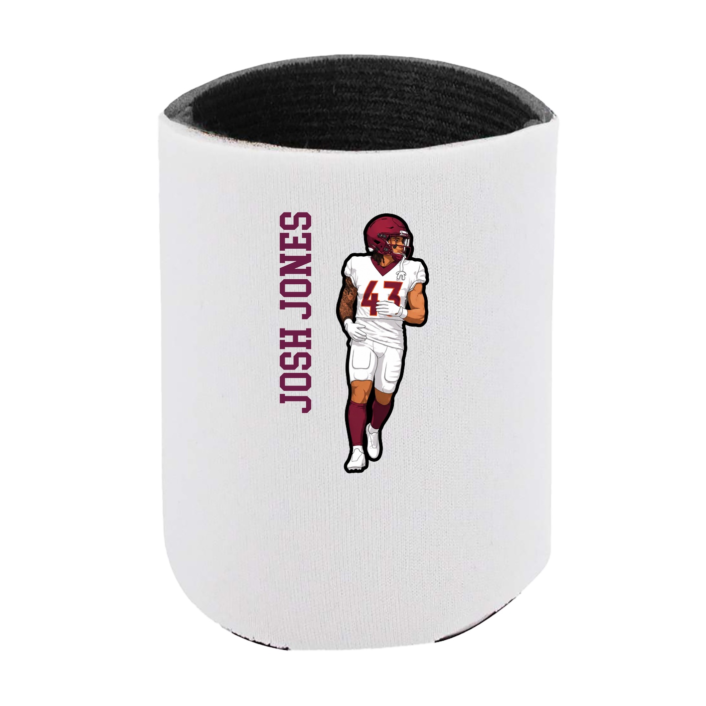 Can Holder — Name Vertical in White