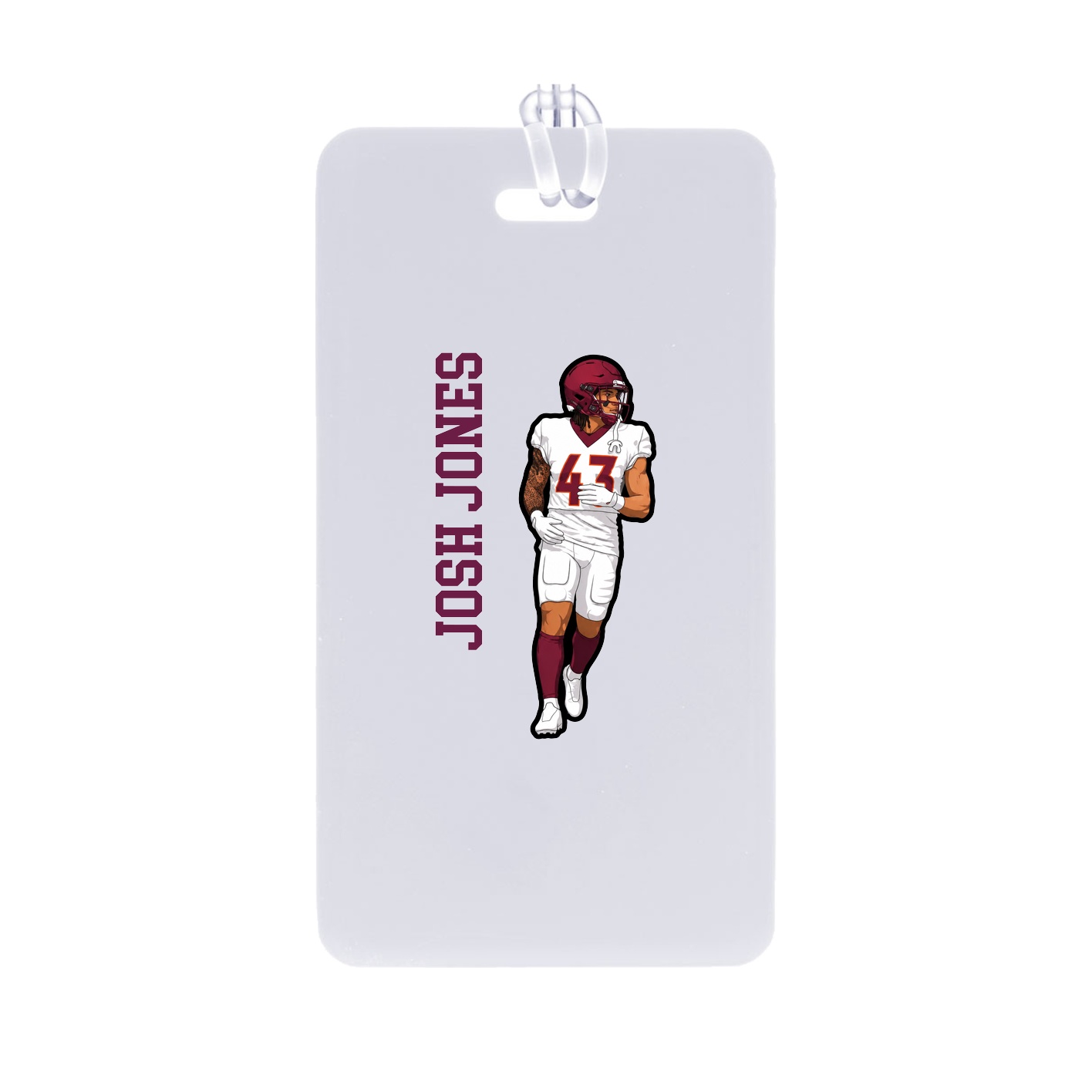 Bag Tag — Name Vertical in Classic
