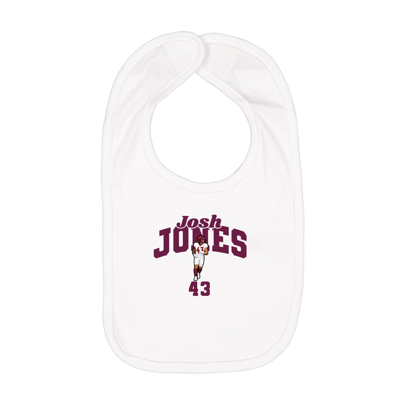 Infant Bib — Signature Arch in White
