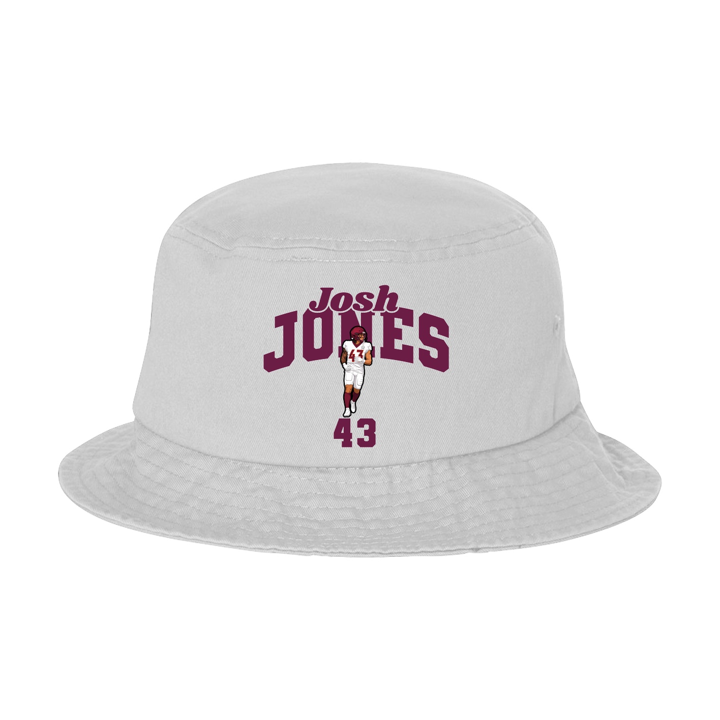 Bucket Cap — Signature Arch in White