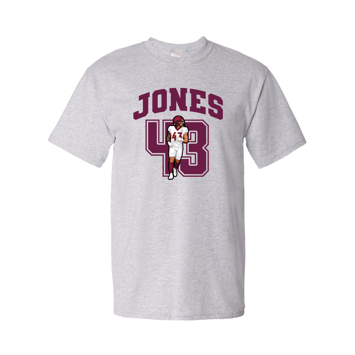 Youth Tee — Number in Grey