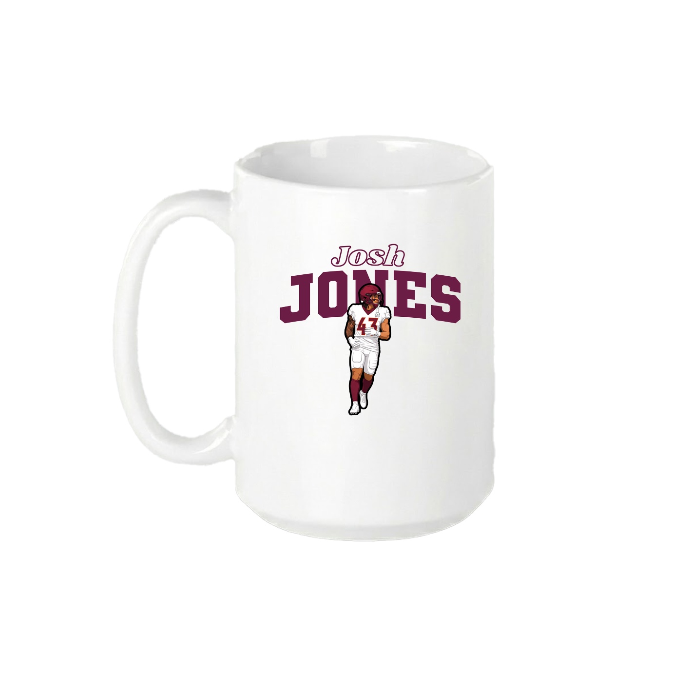 15oz Coffee Mug — Name Arch in White
