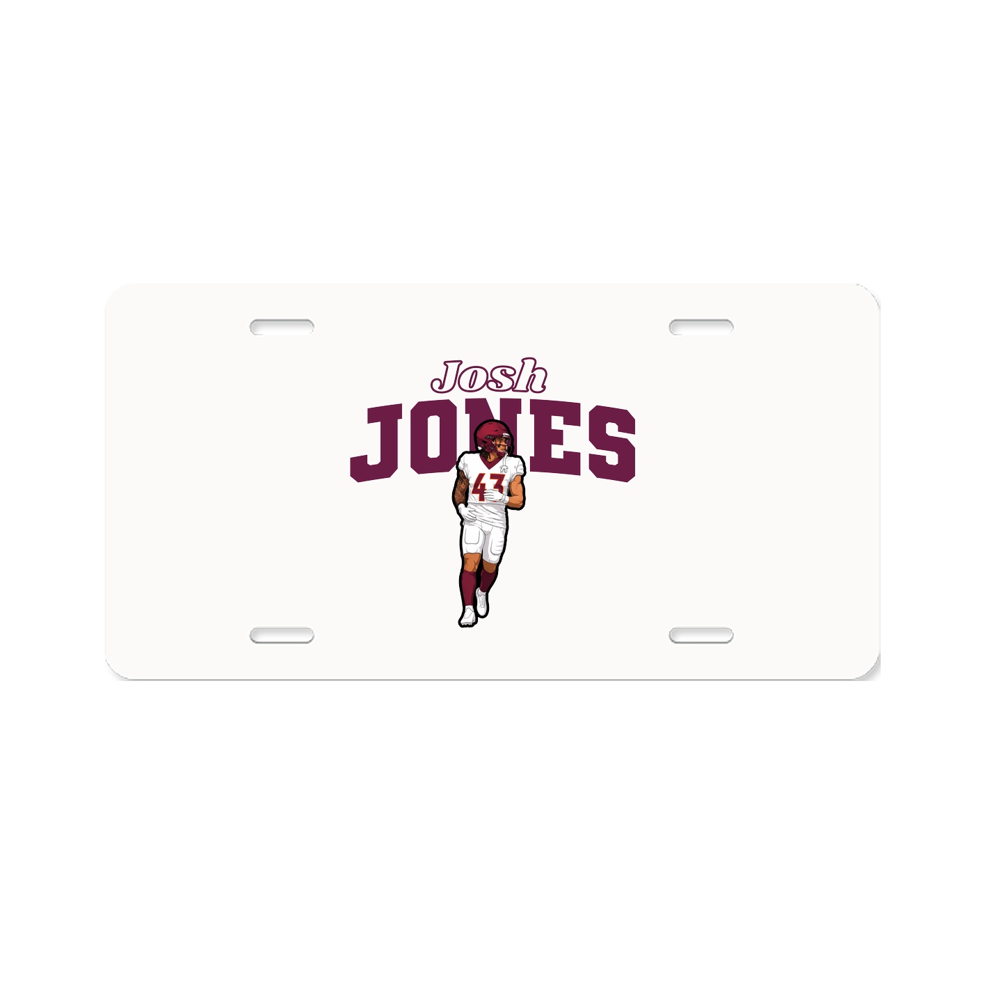 License Plate — Name Arch in Classic