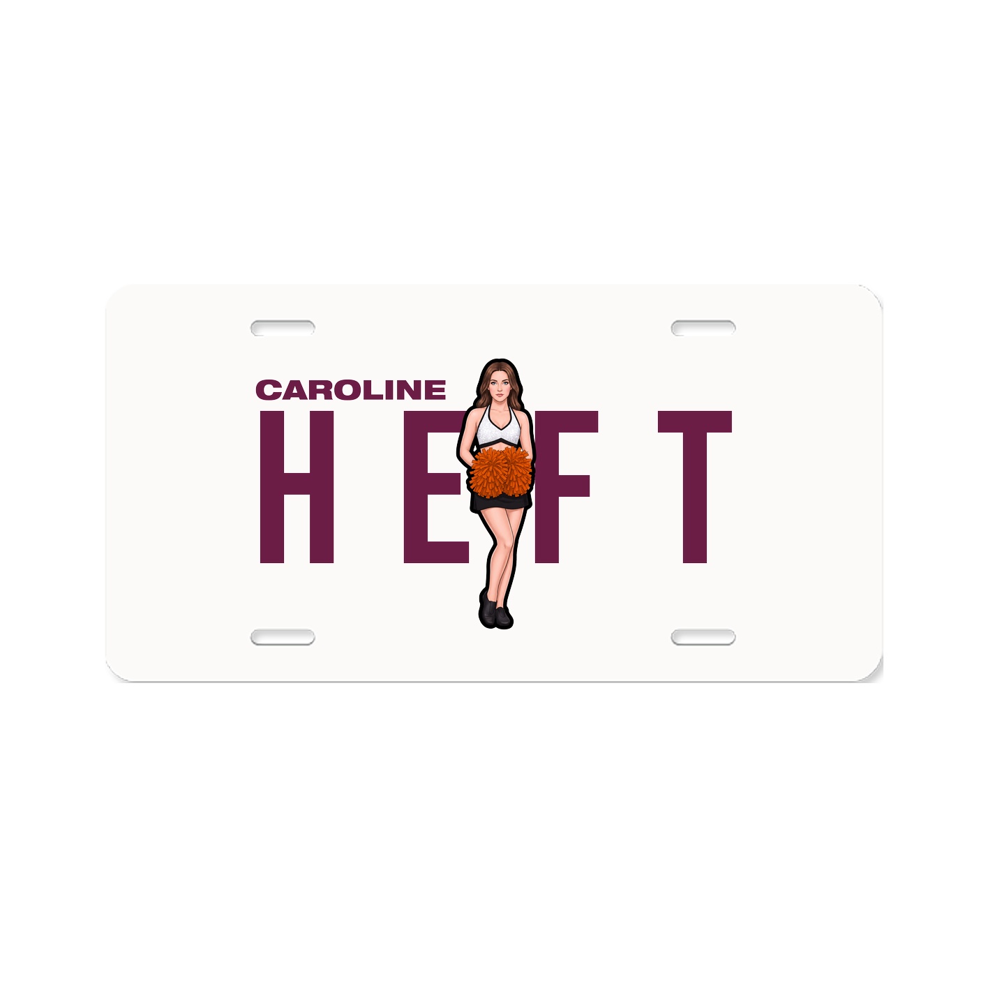 License Plate — Player Name in Classic