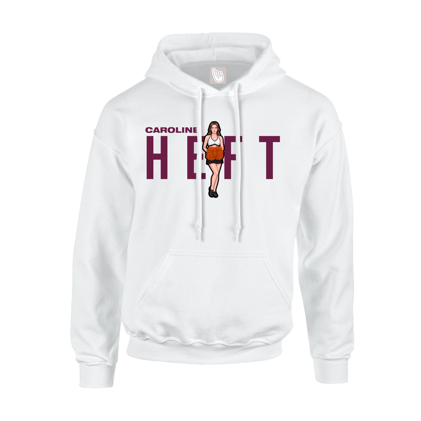Hoodie — Player Name in White