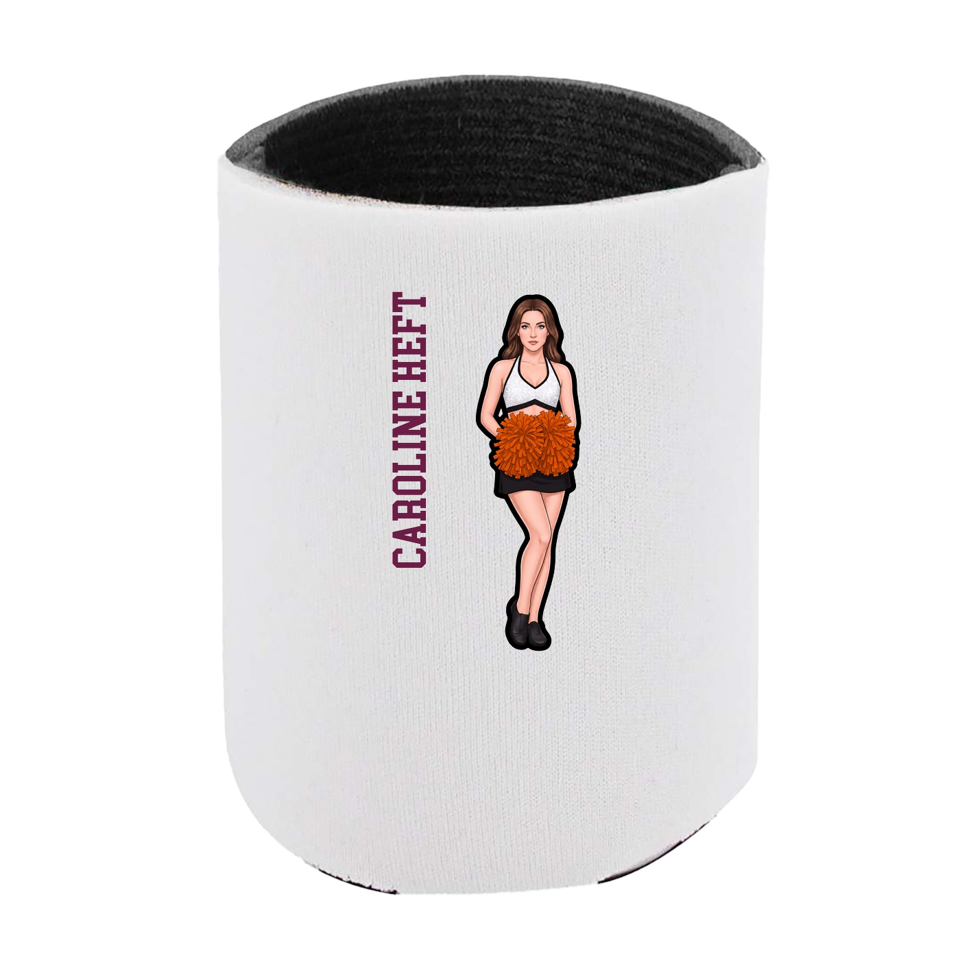 Can Holder — Name Vertical in White