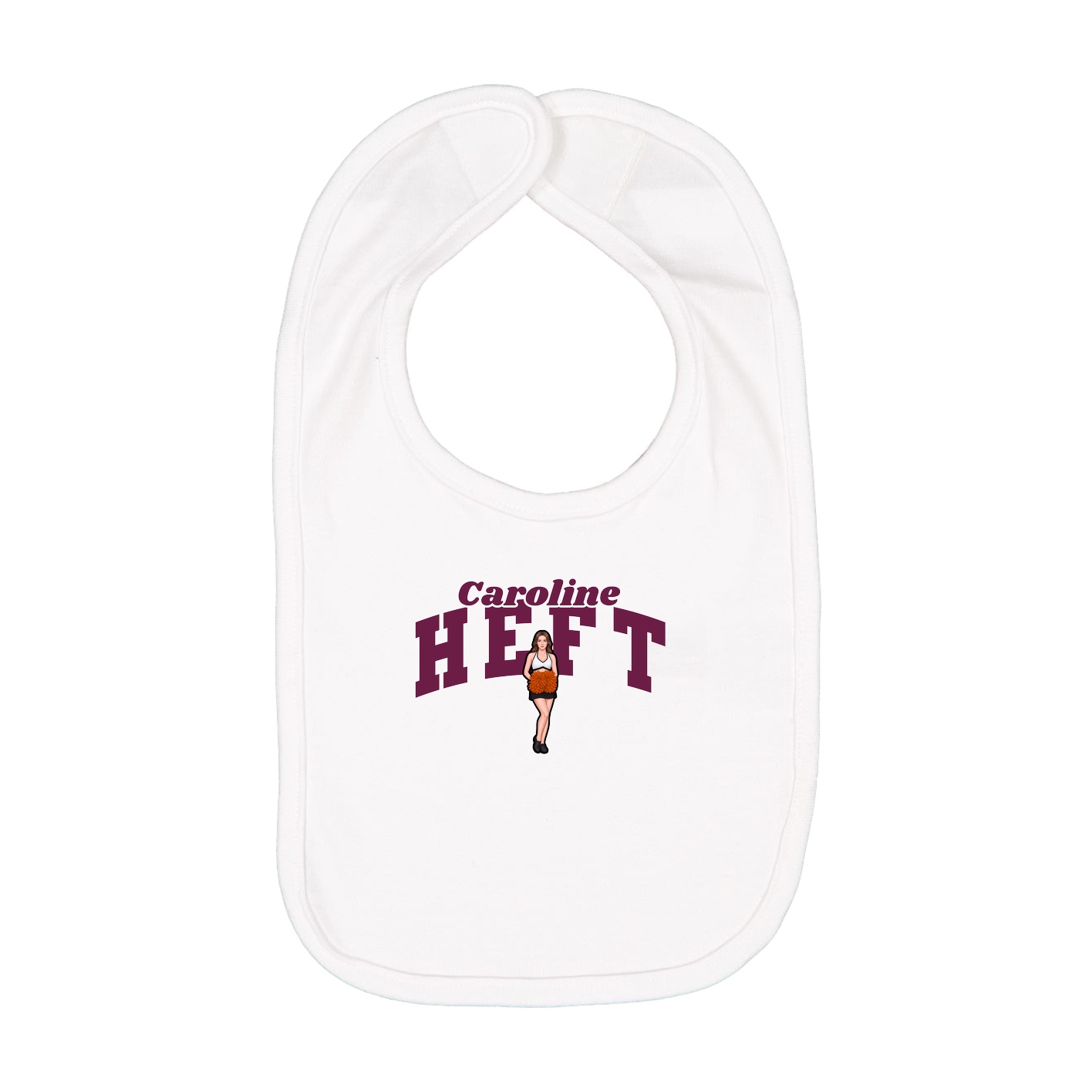 Infant Bib — Signature Arch in White
