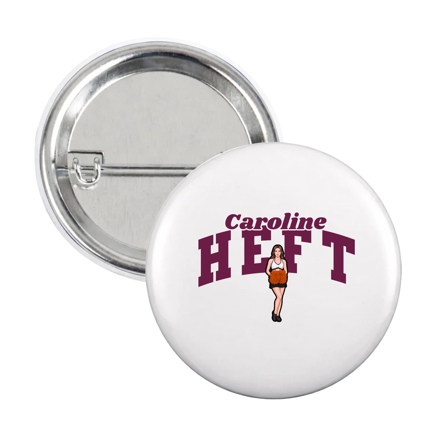 Game Day Button — Signature Arch in White