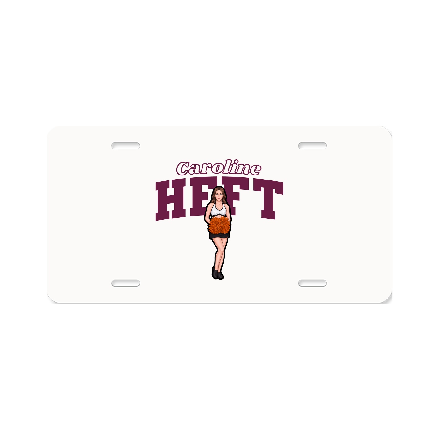 License Plate — Name Arch in Classic
