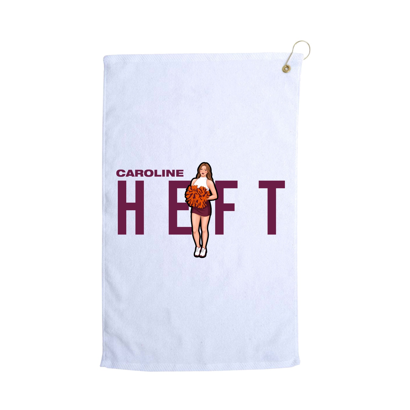 Golf Towel — Player Name in White