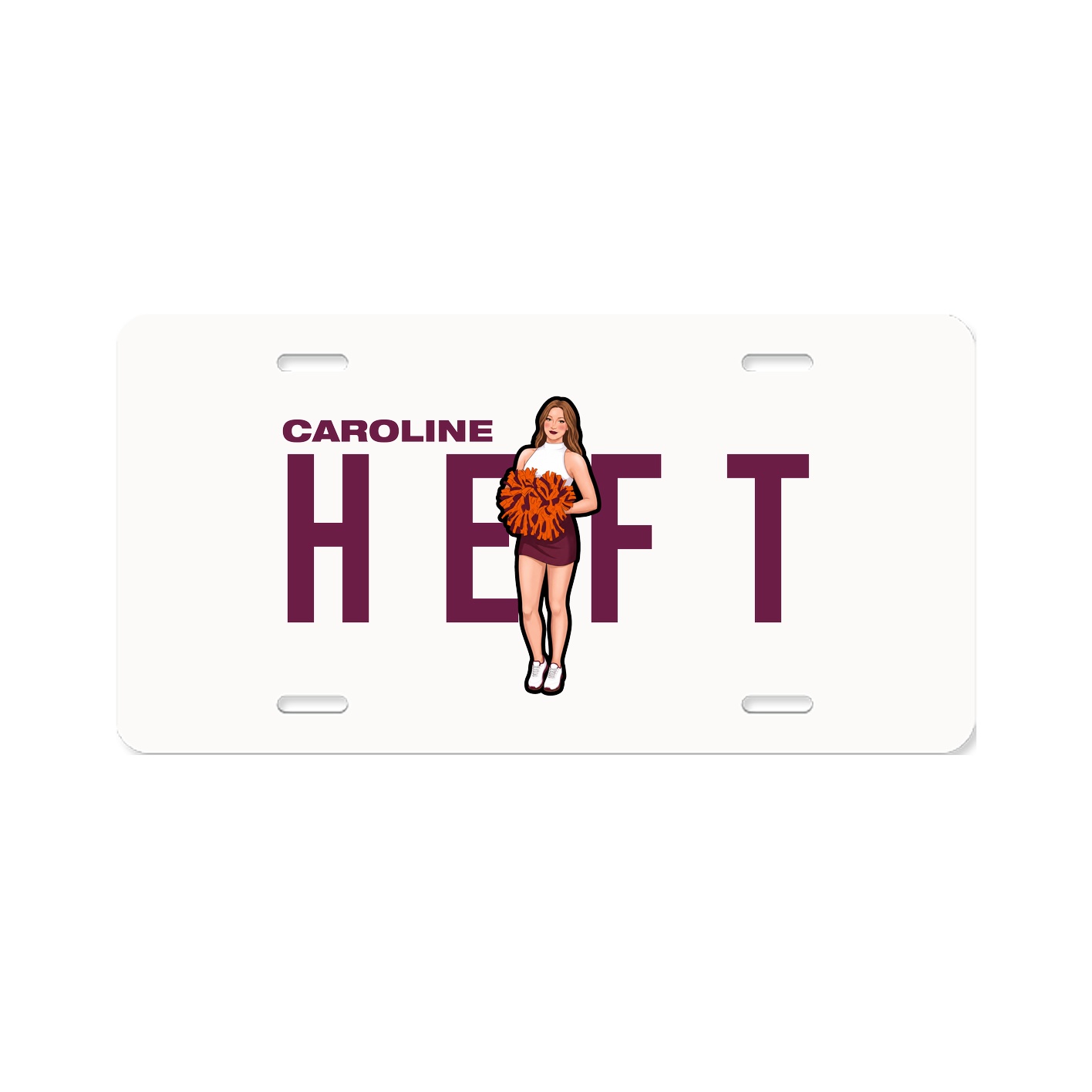License Plate — Player Name in Classic