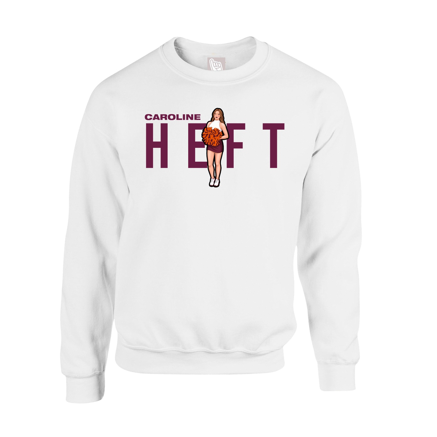 Fleece Crew — Player Name in White