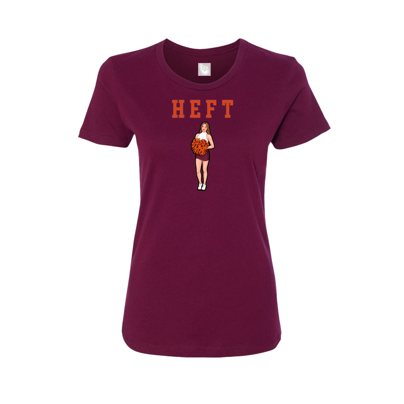 Fitted Women's Tee — Shirsey in Maroon