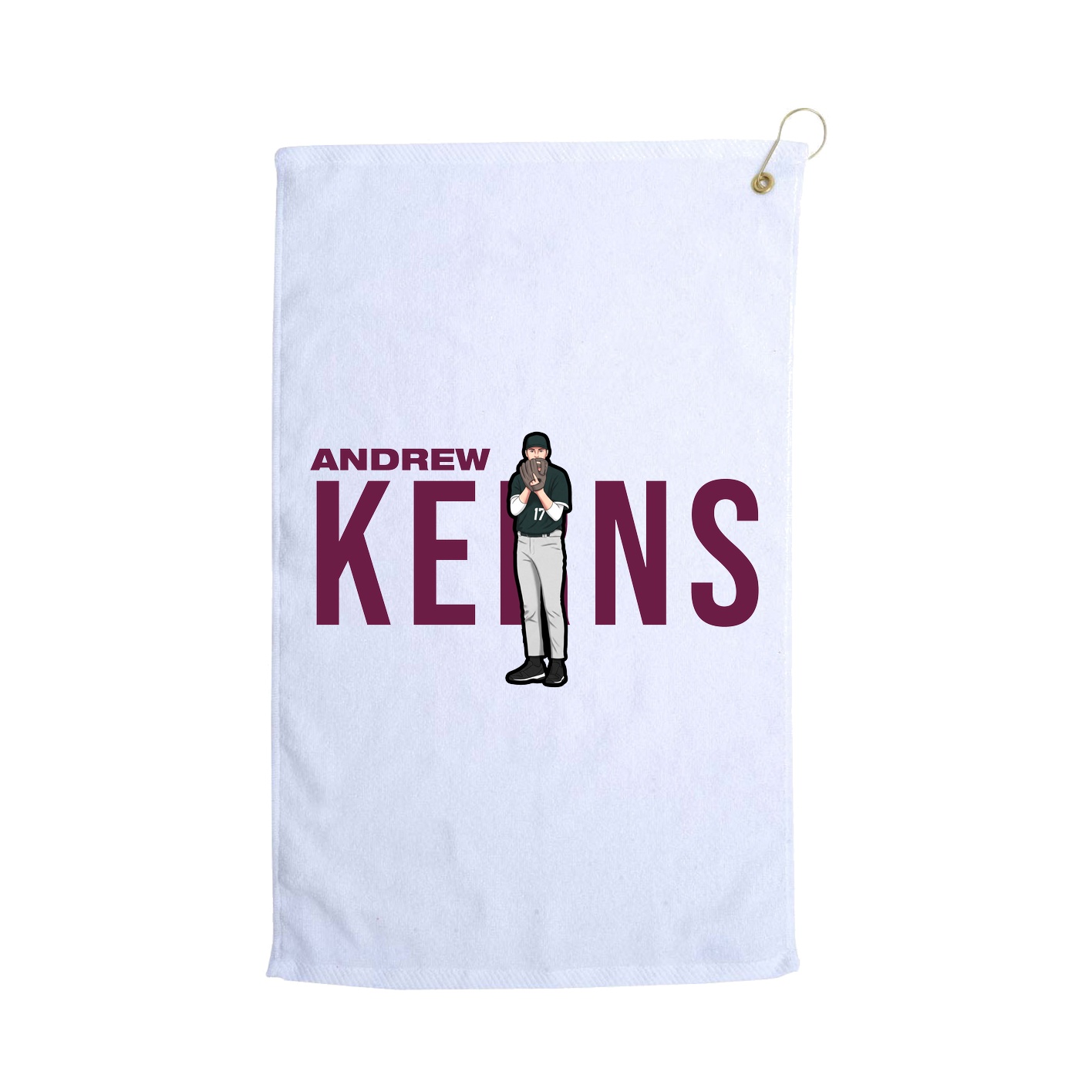 Golf Towel — Player Name in White