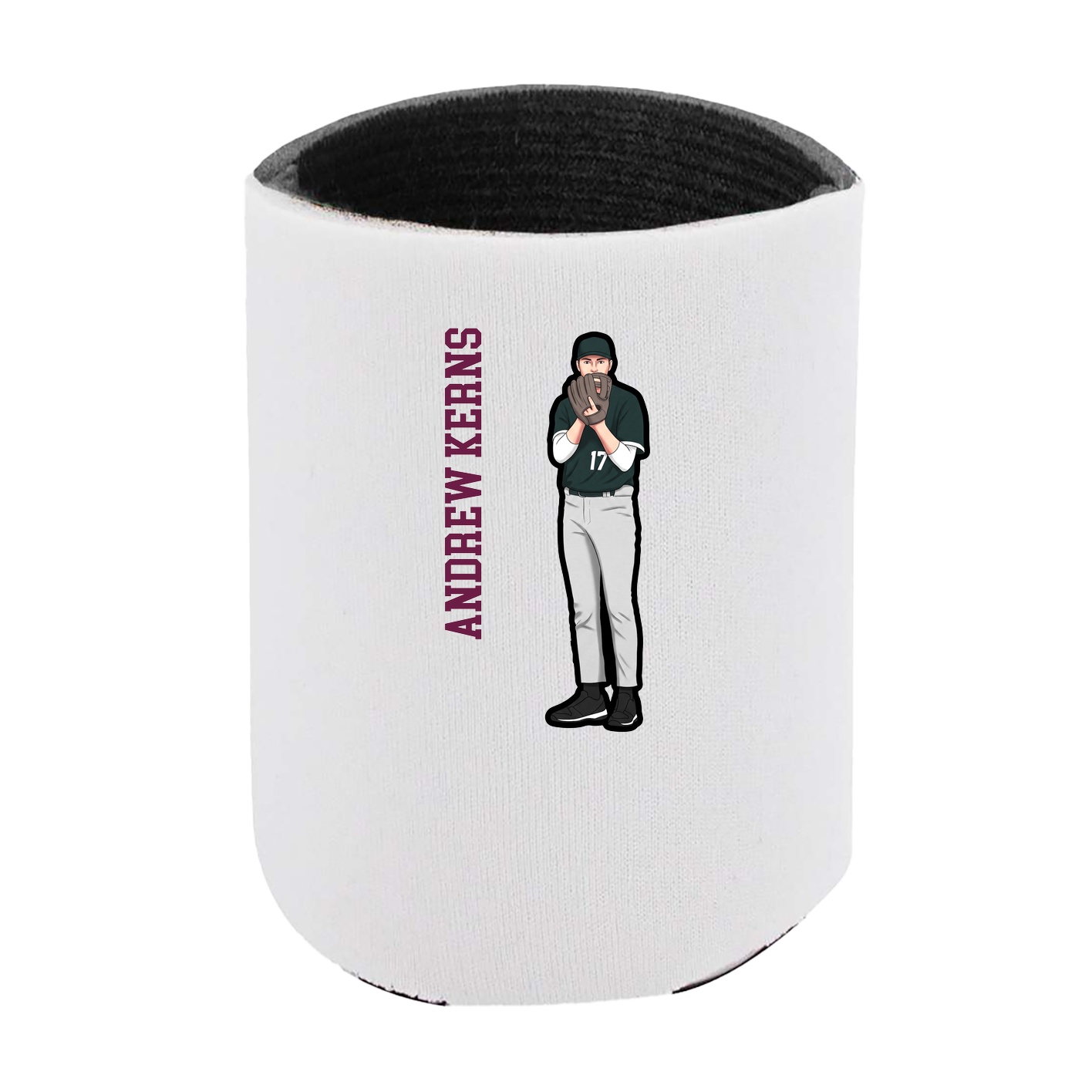 Can Holder — Name Vertical in White