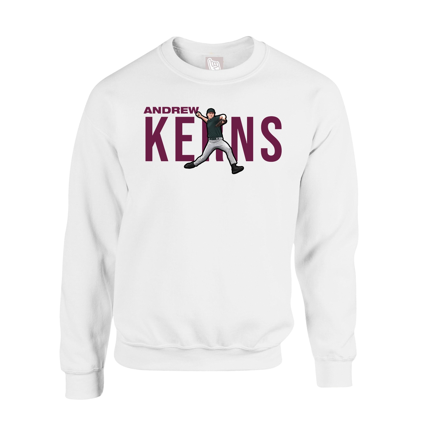 Fleece Crew — Player Name in White