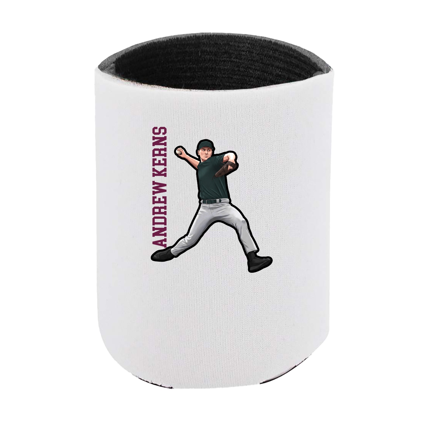 Can Holder — Name Vertical in White
