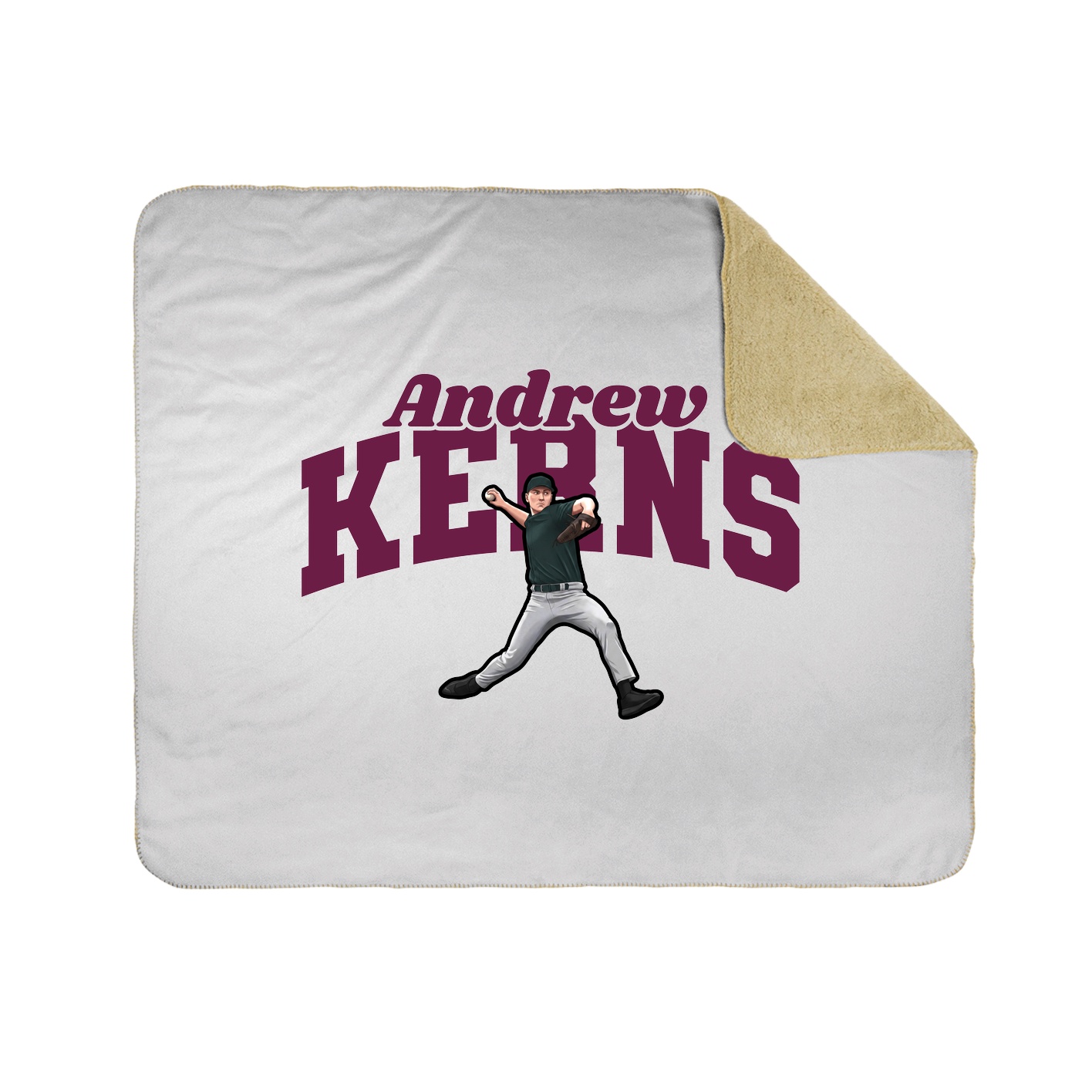 Throw Blanket — Signature Arch in White