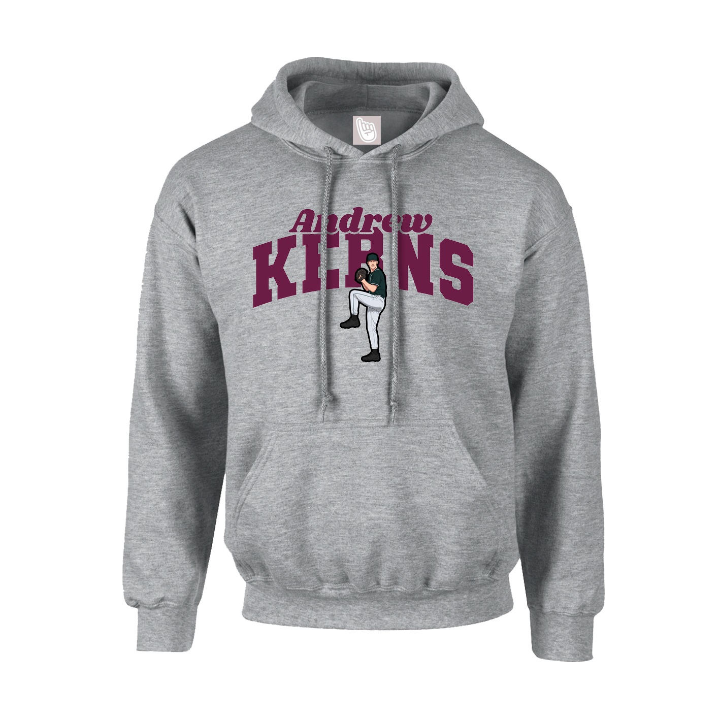 Hoodie — Signature Arch in Grey