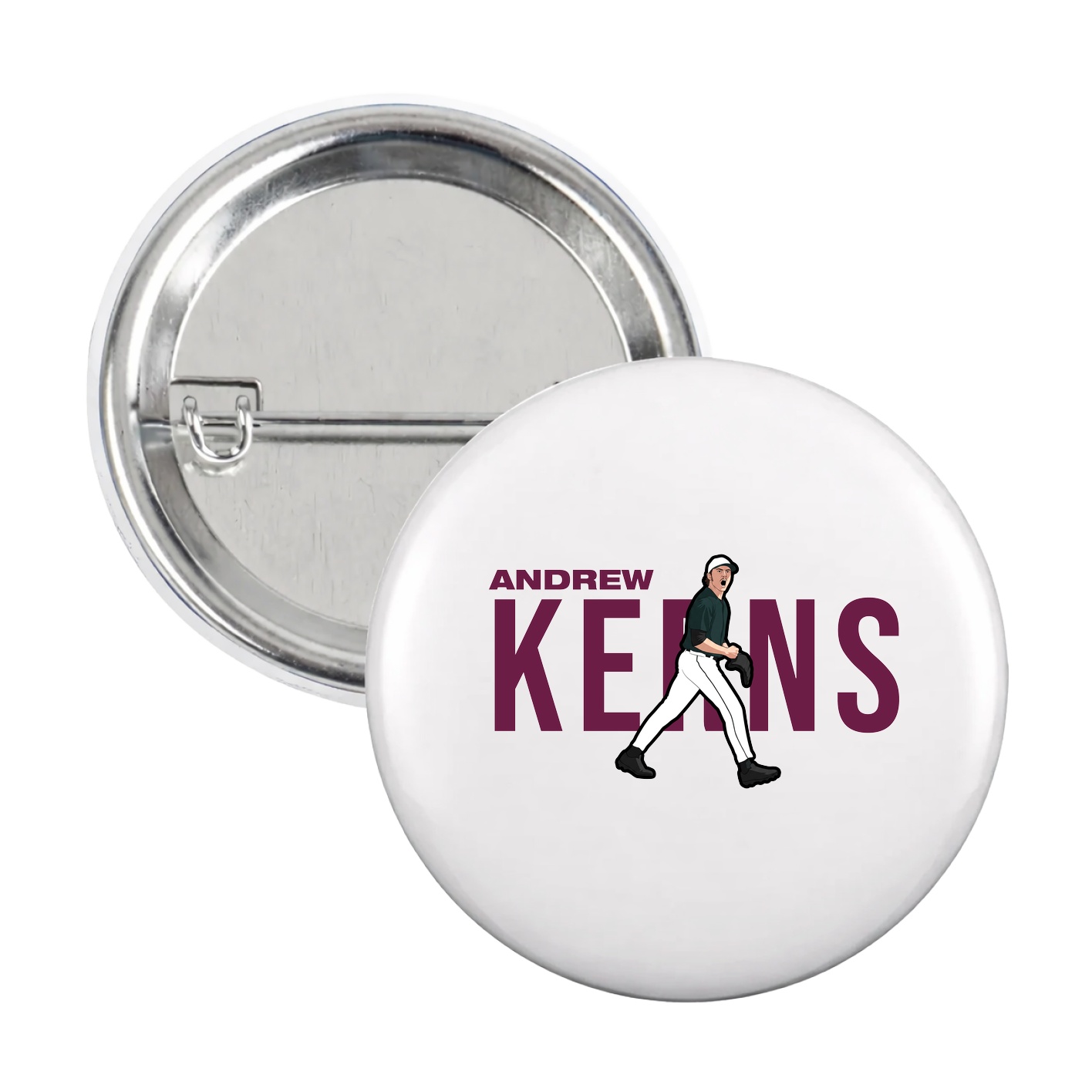 Game Day Button — Player Name in White