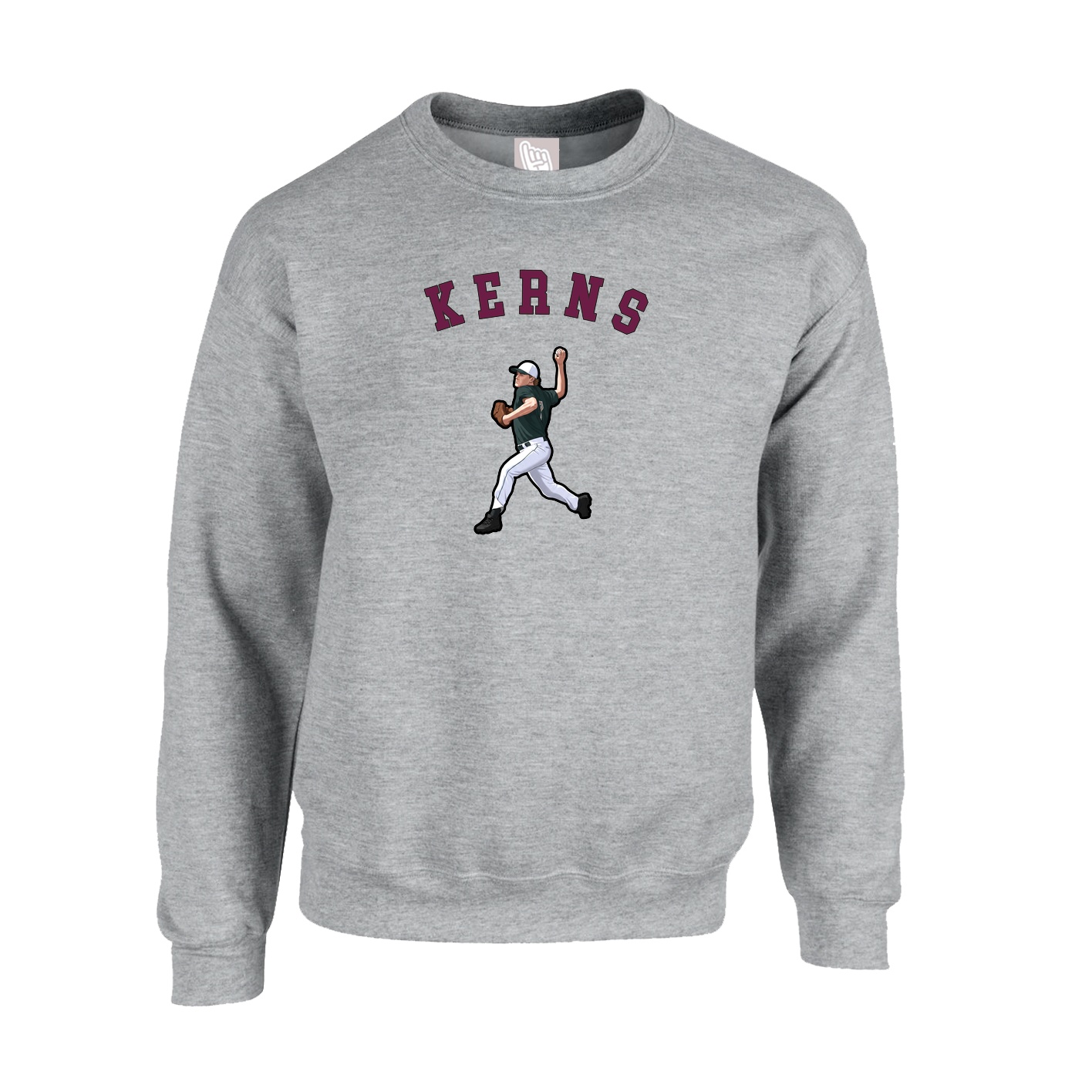 Fleece Crew — Shirsey Arch in Grey