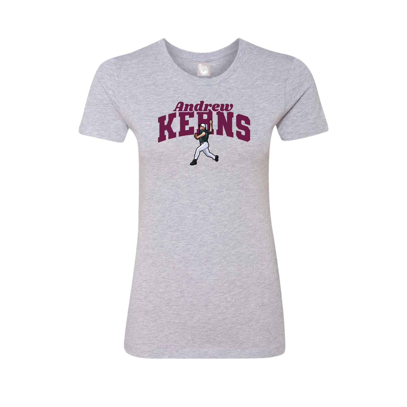 Womens Tee — Signature Arch in Grey