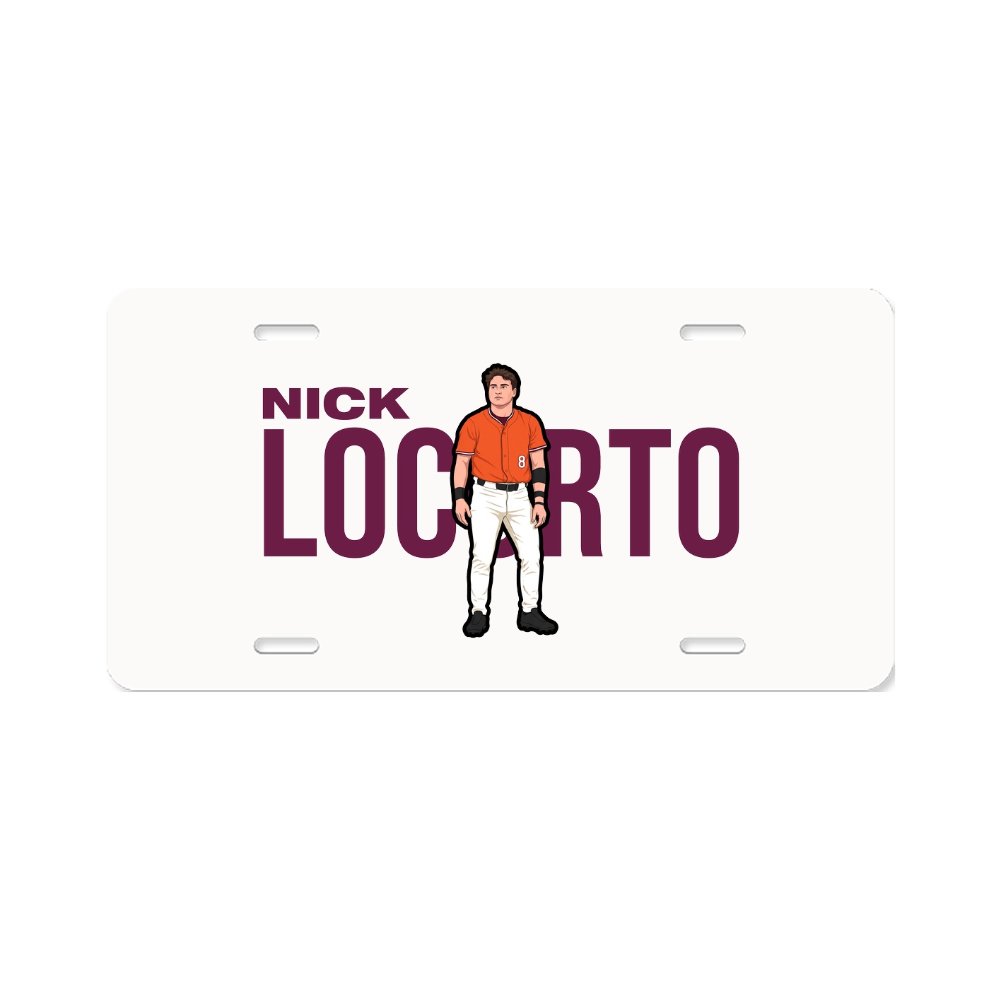 License Plate — Player Name in Classic