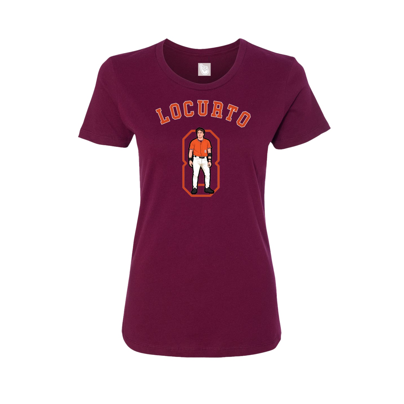 Fitted Women's Tee — Shirsey Arch in Maroon