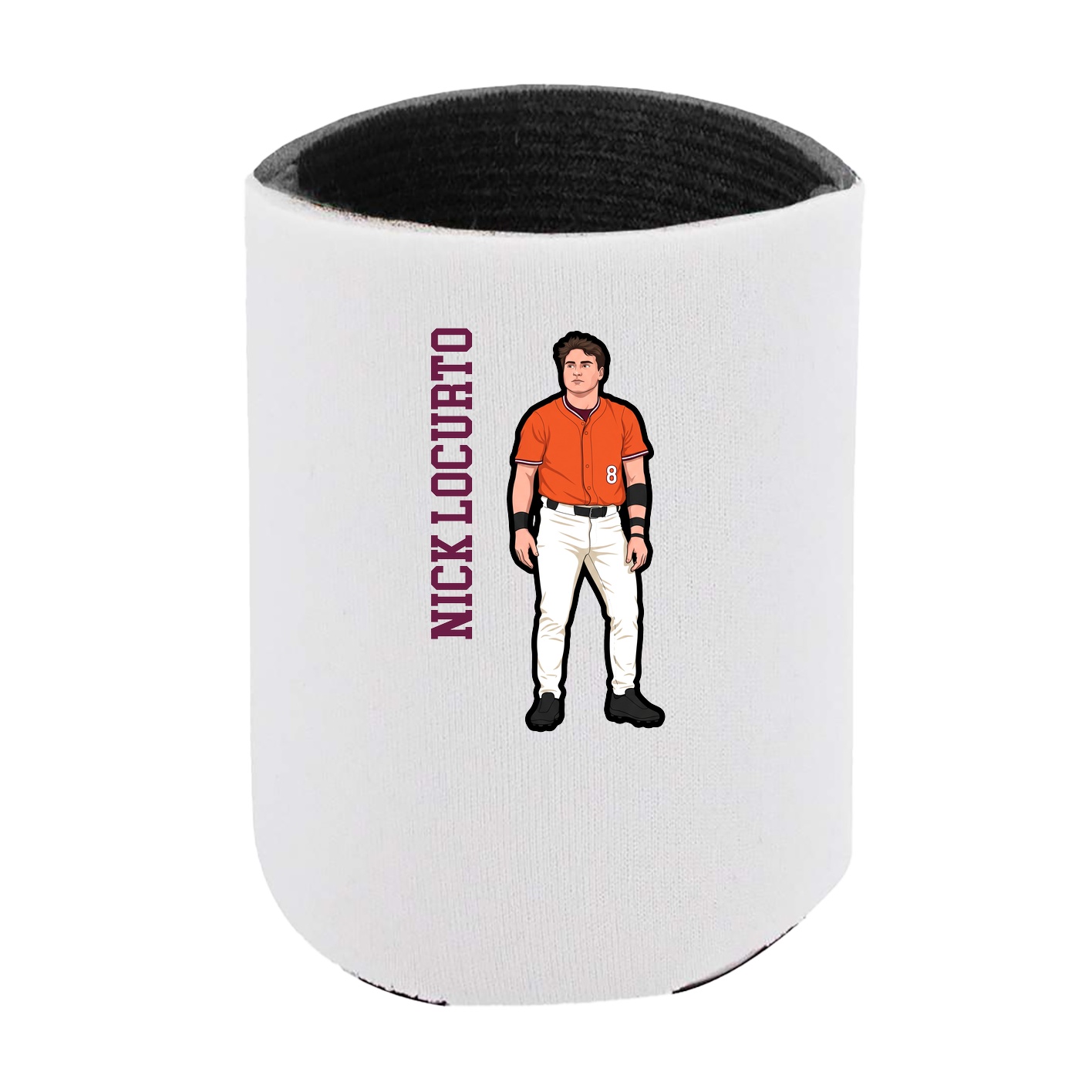 Can Holder — Name Vertical in White