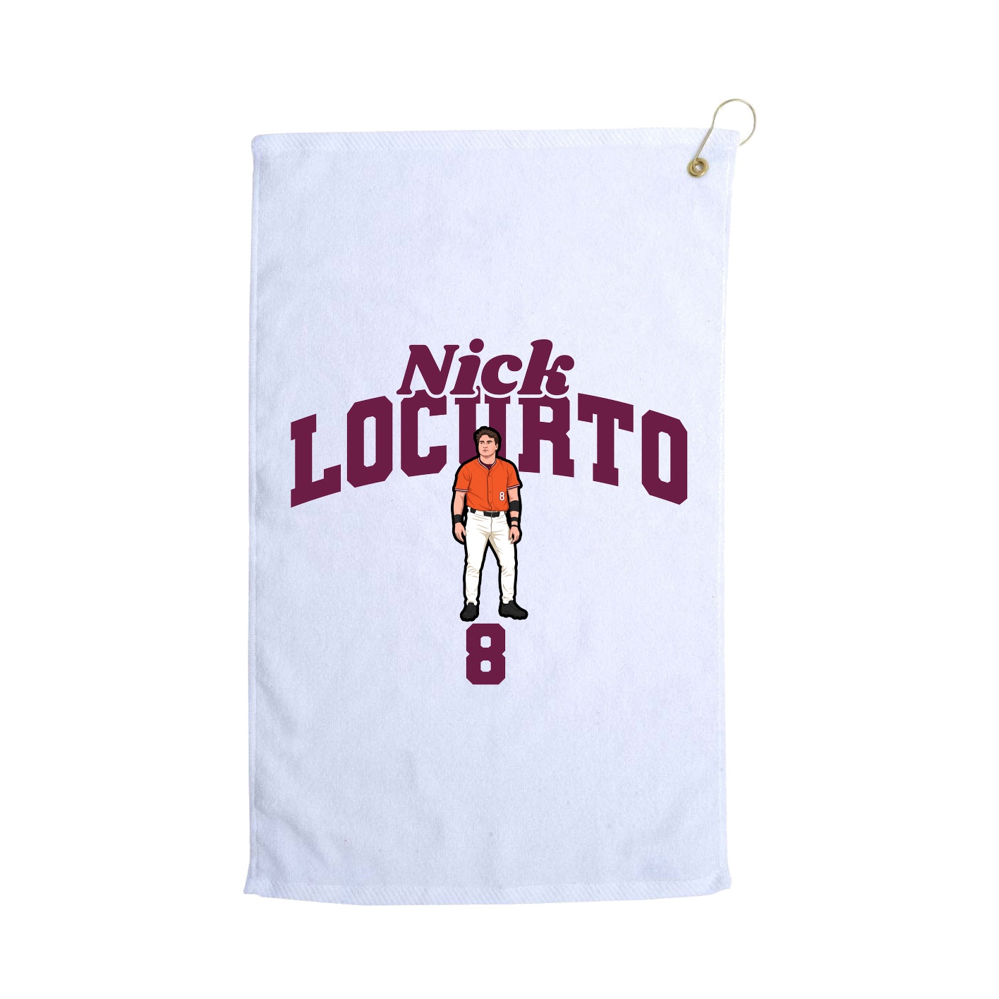 Golf Towel — Signature Arch in White
