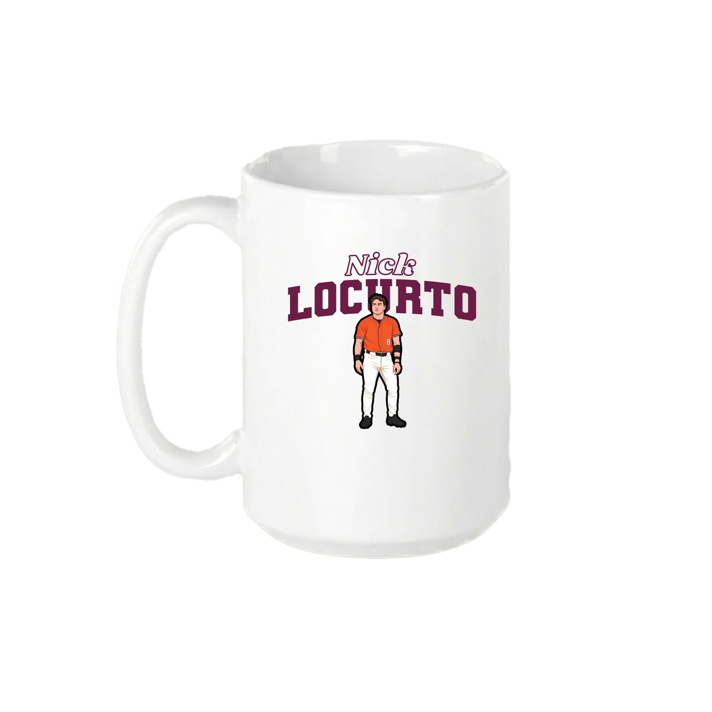 15oz Coffee Mug — Name Arch in White