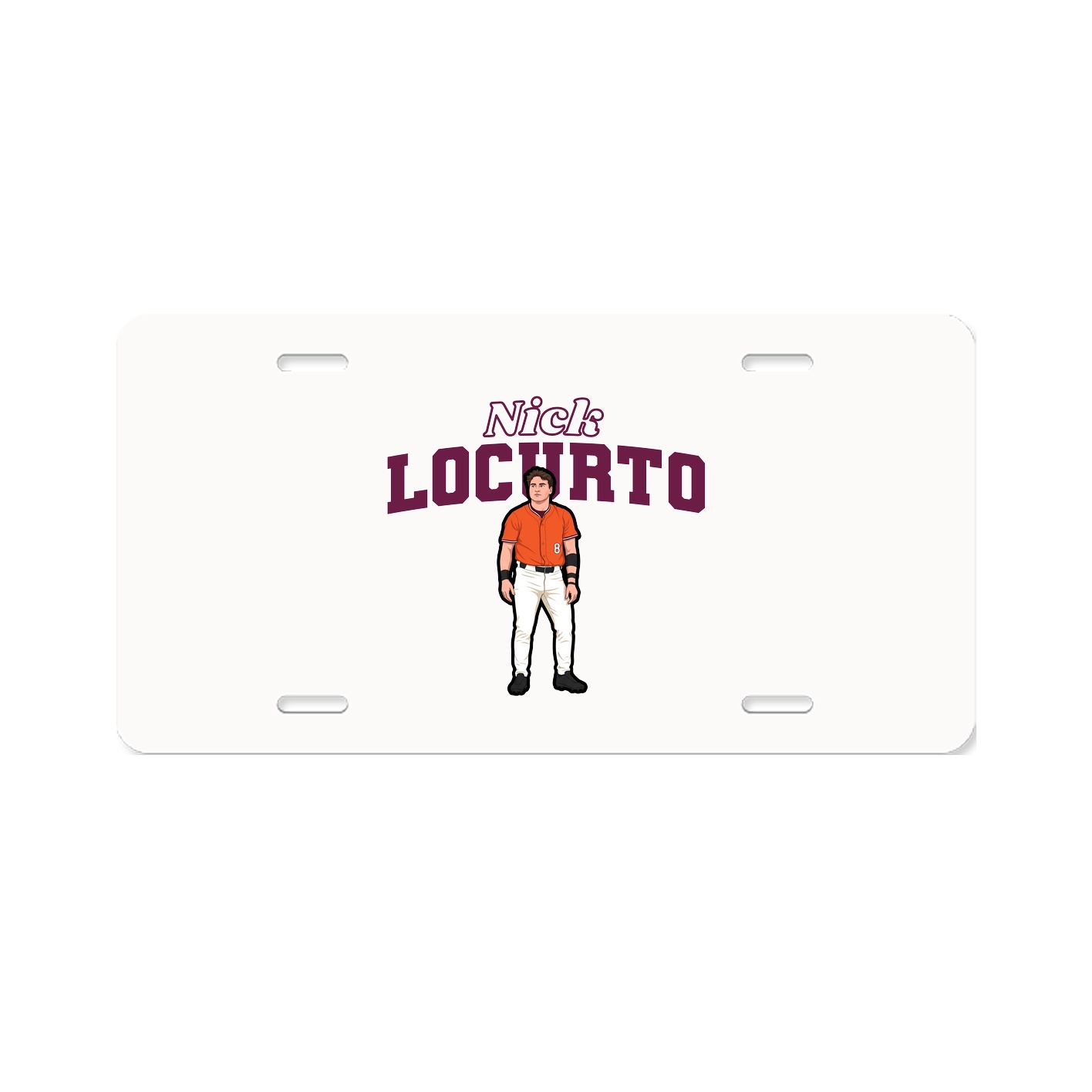 License Plate — Name Arch in Classic