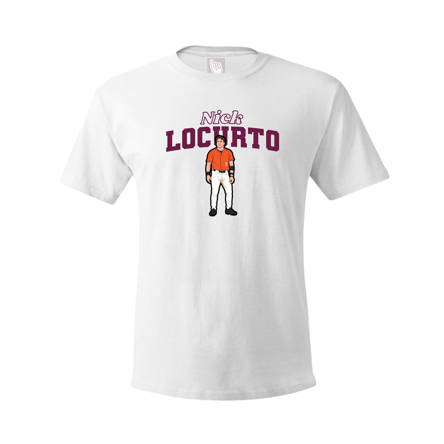 Youth Tee — Name Arch in White