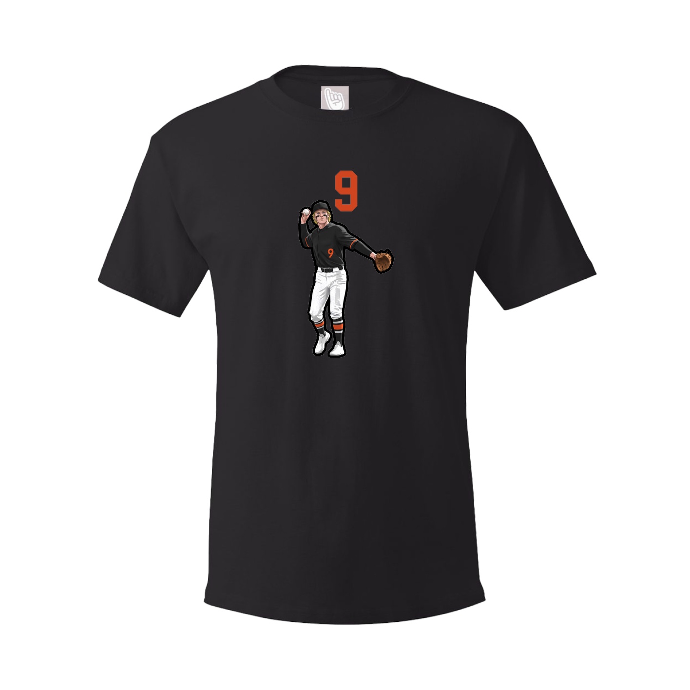 Youth Tee — Number Top in Black