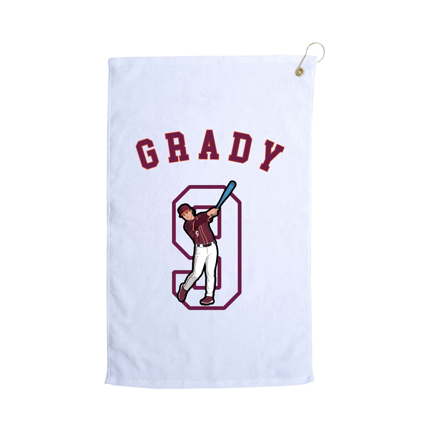 Golf Towel — Shirsey Arch in White