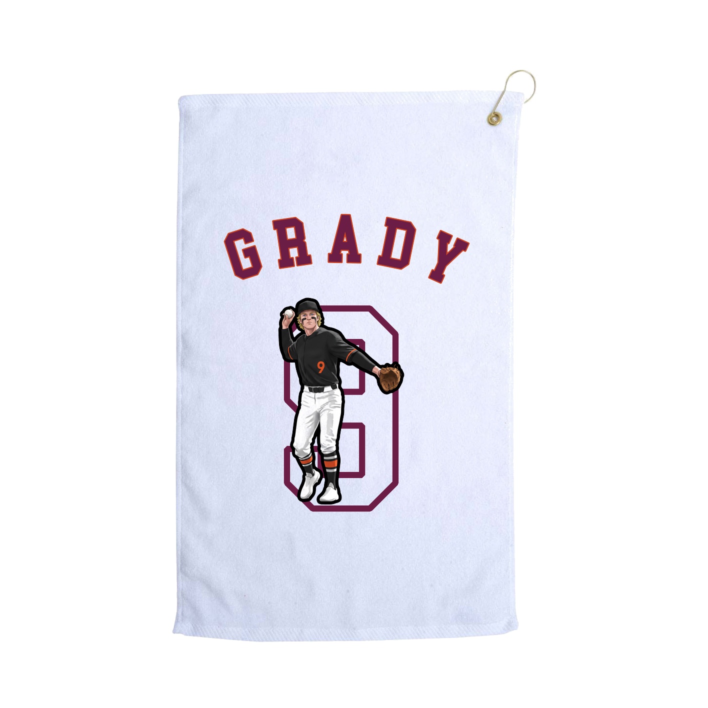 Golf Towel — Shirsey Arch in White