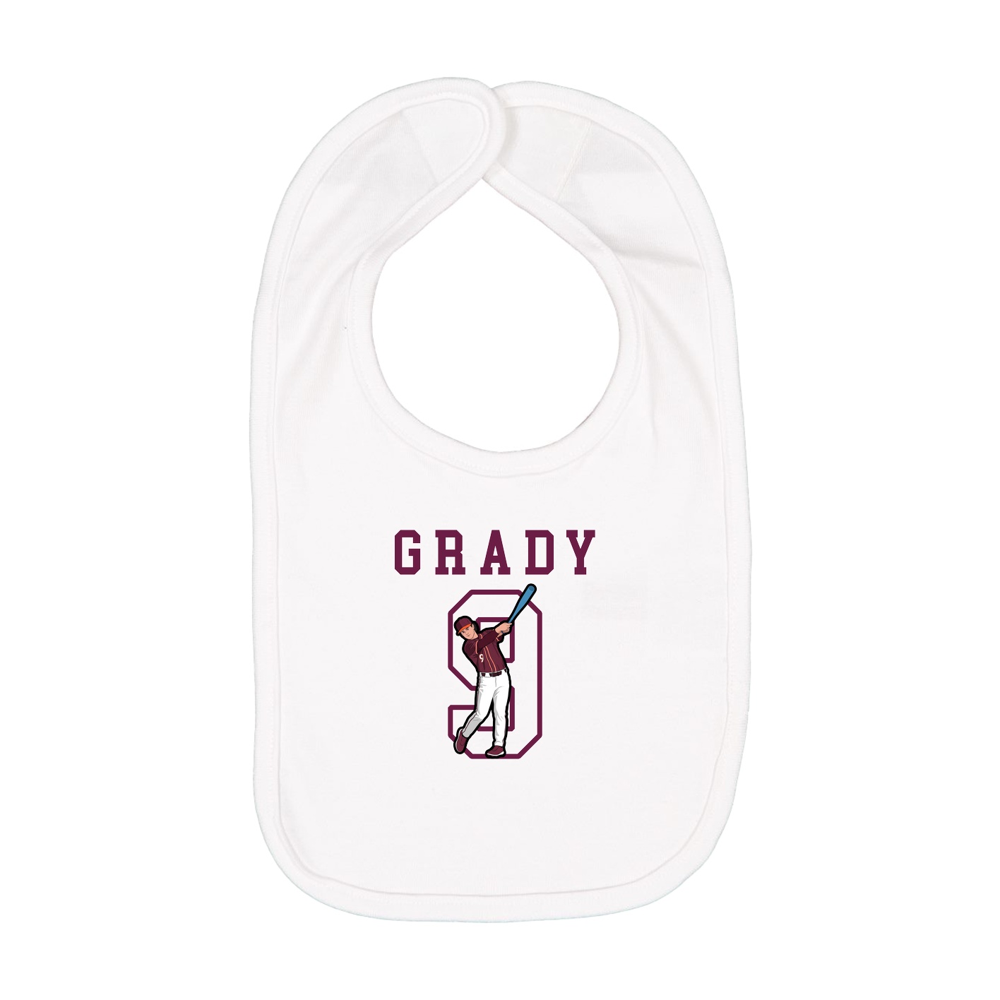 Infant Bib — Shirsey in White