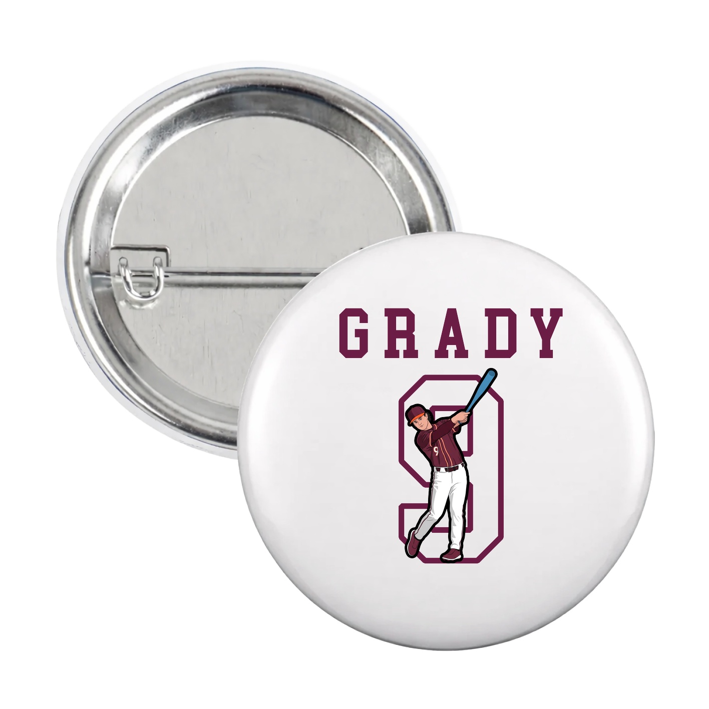 Game Day Button — Shirsey in White