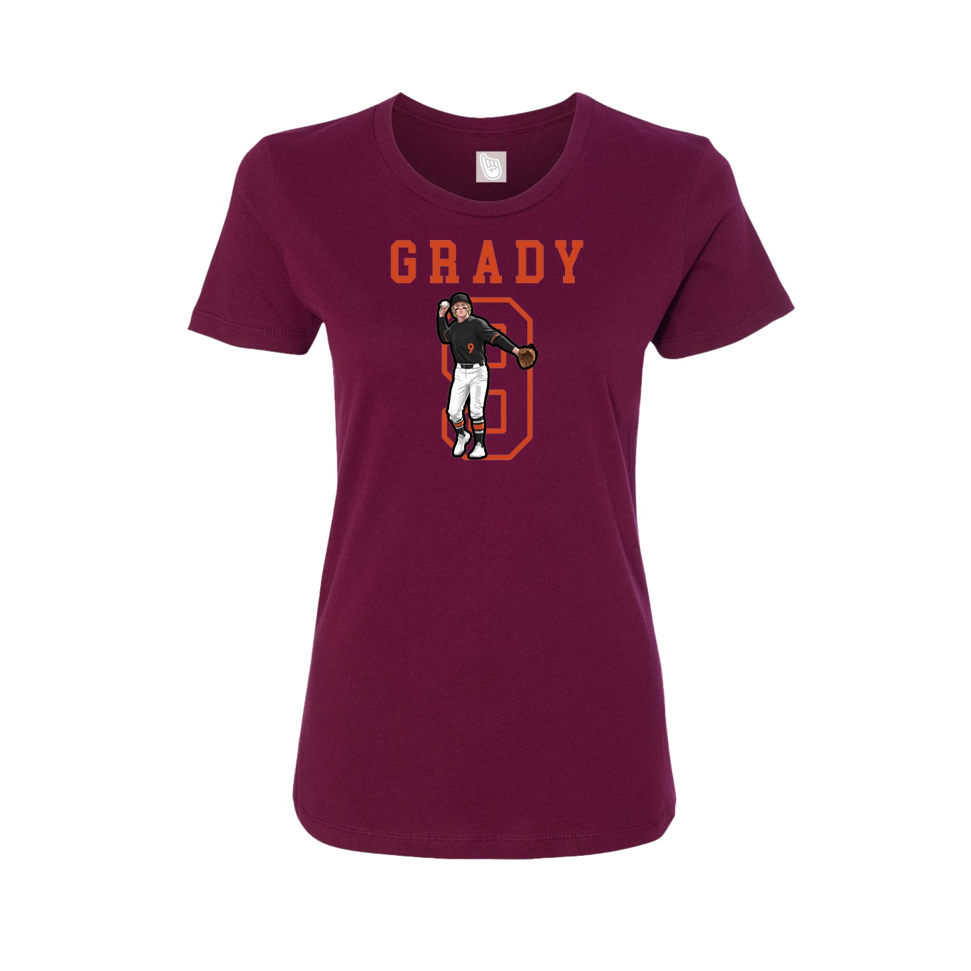 Fitted Women's Tee — Shirsey in Maroon