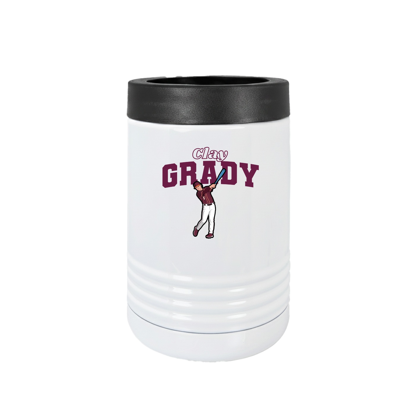 Beverage Holder — Name Arch in White