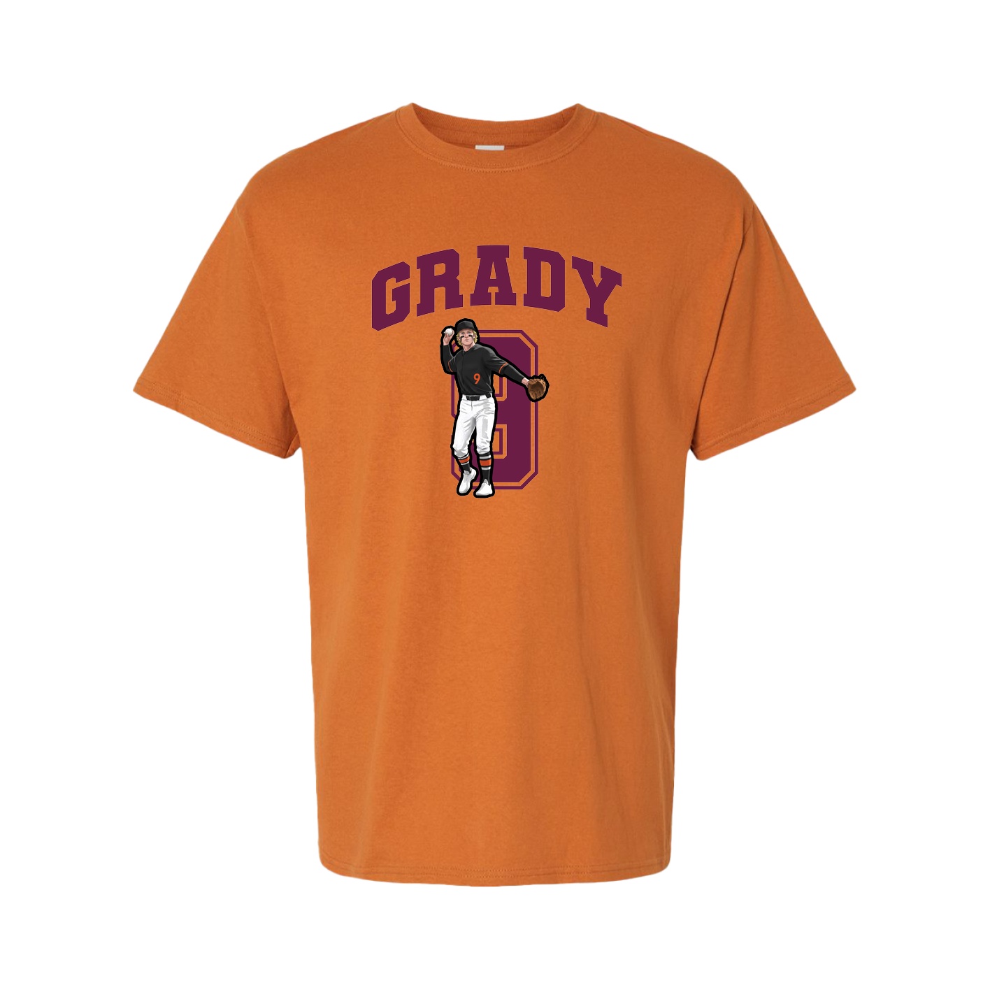Tee — Number in Orange