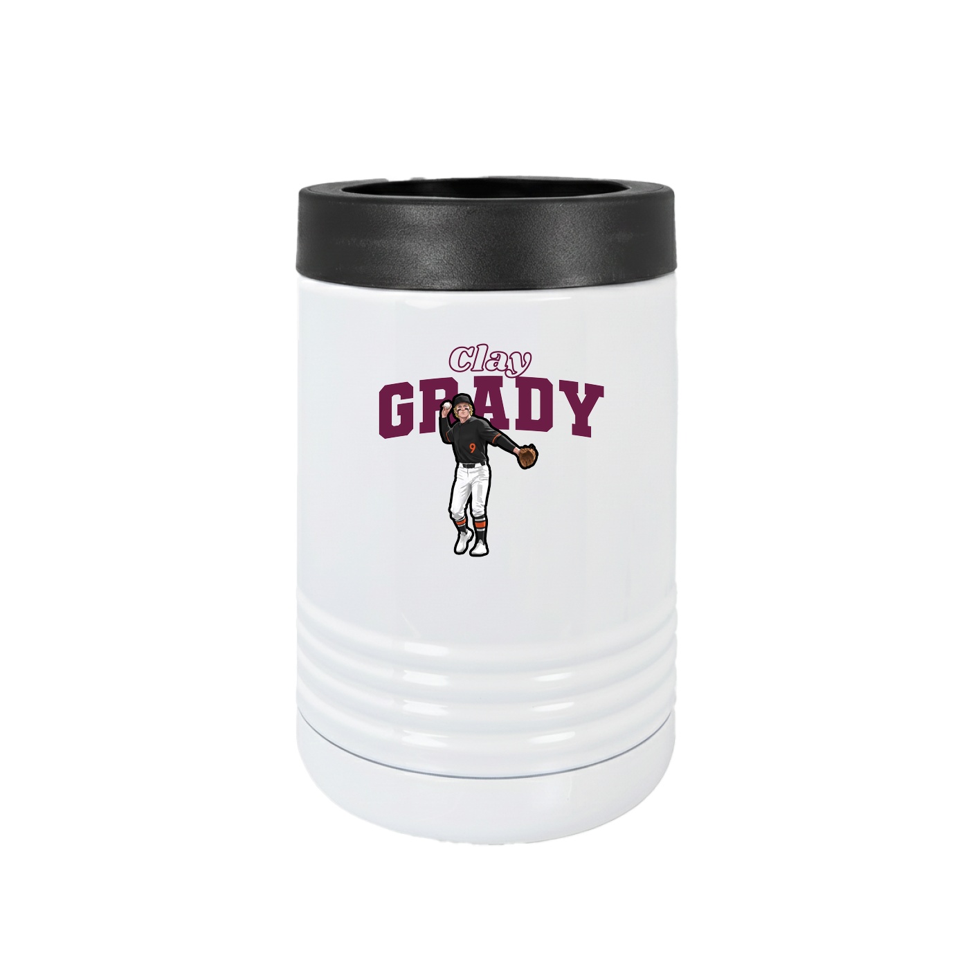 Beverage Holder — Name Arch in White