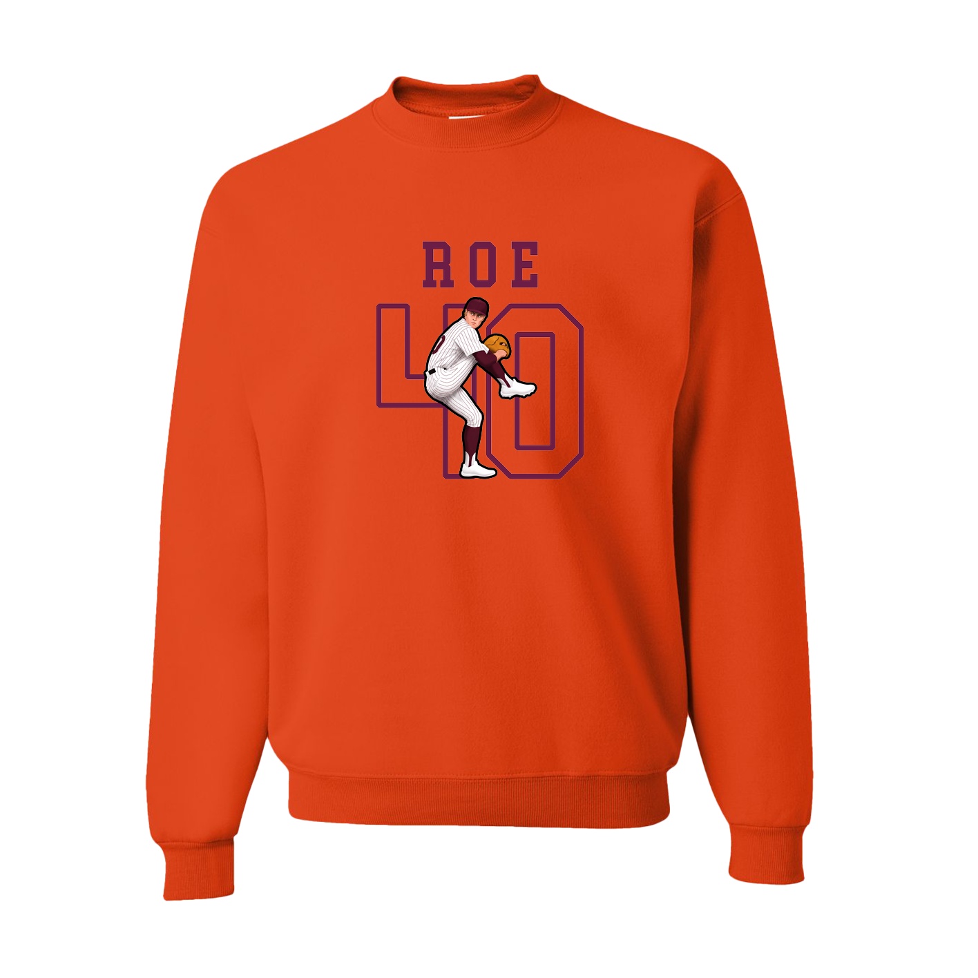 Fleece Crew — Shirsey in Orange