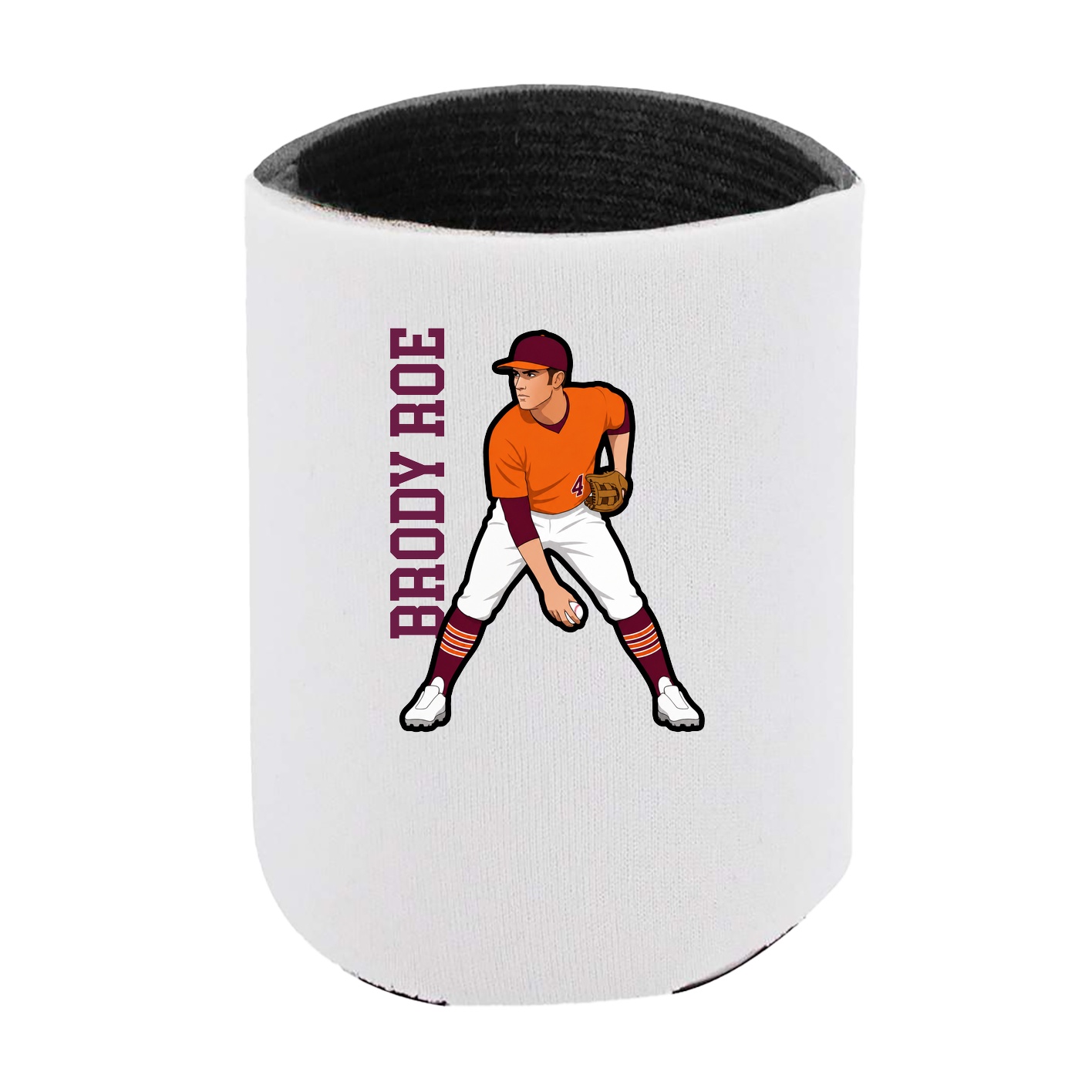 Can Holder — Name Vertical in White