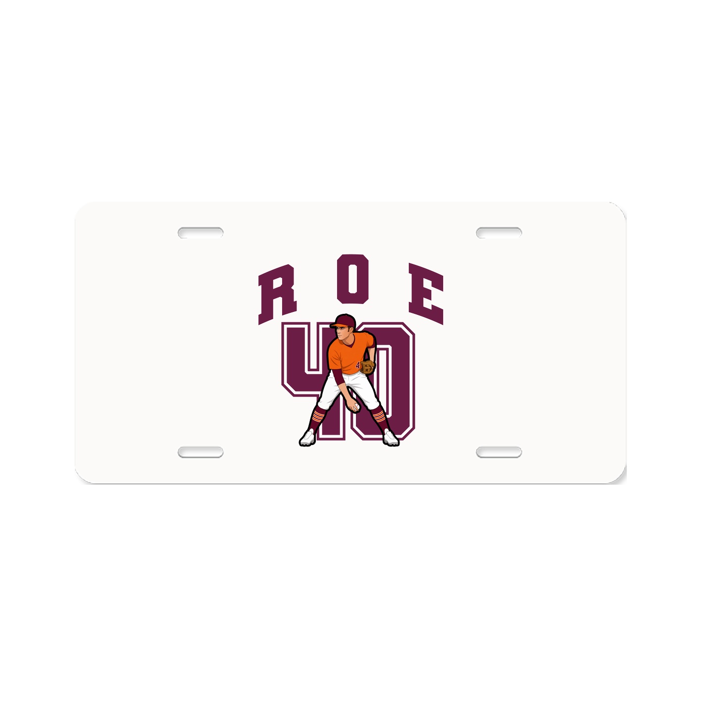 License Plate — Number in Classic